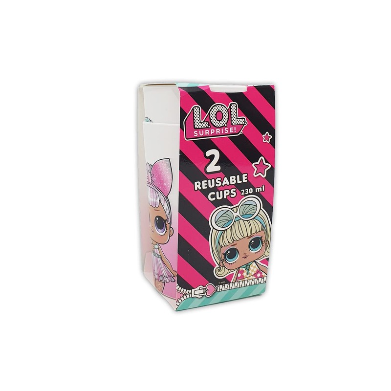 Procos 92859 92859 LOL Reusable Cups, 230 ml, Reusable, Party