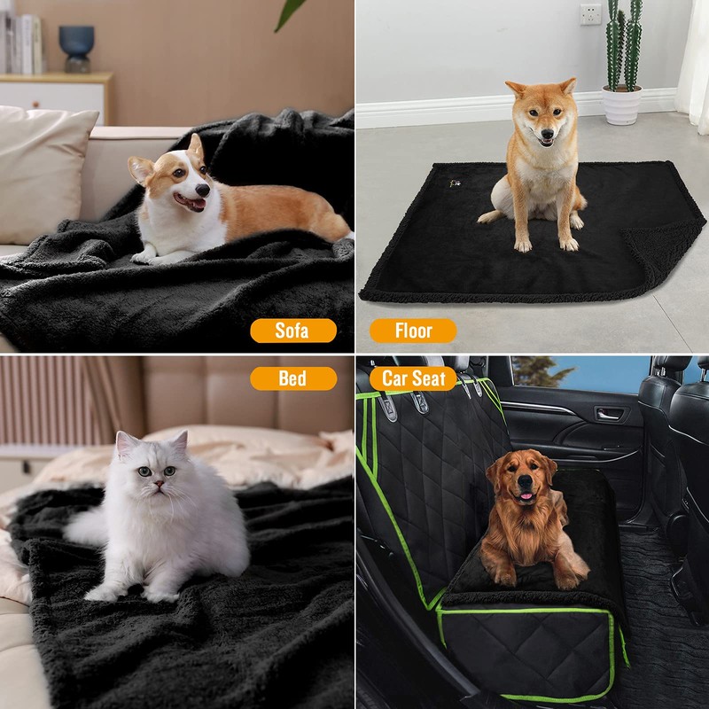 Waterproof Pet Blanket, Fluffy, Double Layer, Compact, Dog Blanket, Cat,