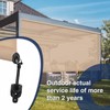 Replacement Bungee End Caps for Coolaroo Shades, Black