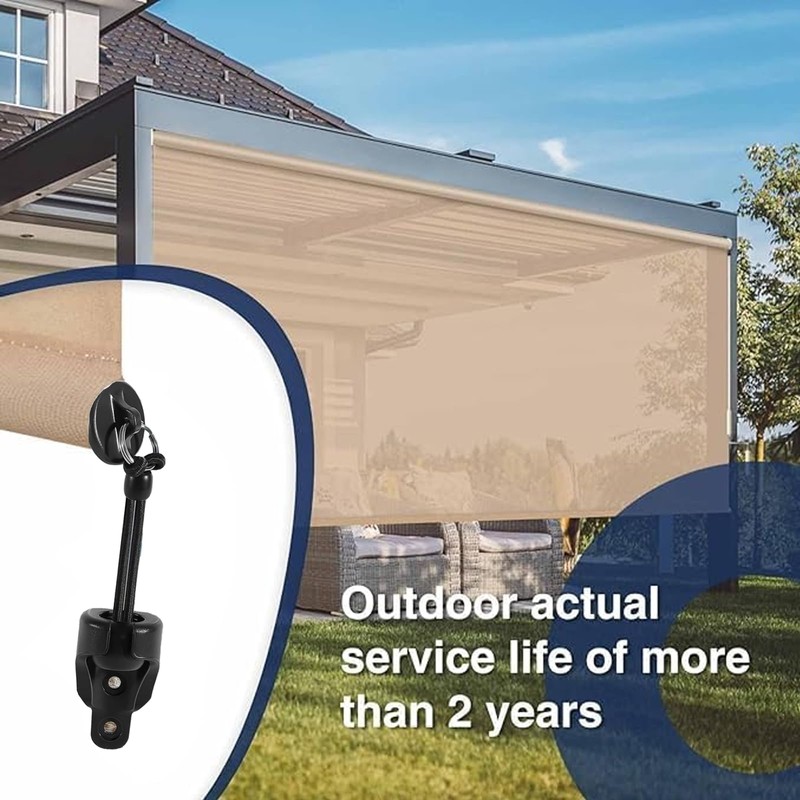 Replacement Bungee End Caps for Coolaroo Shades, Black
