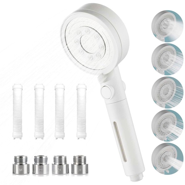 MIGABER Shower Head, Water Saving, Micro Nano Bubble, 80% Water