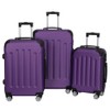 Leavader Luggage Sets 3 Piece with 4 Universal Wheels, Trolley
