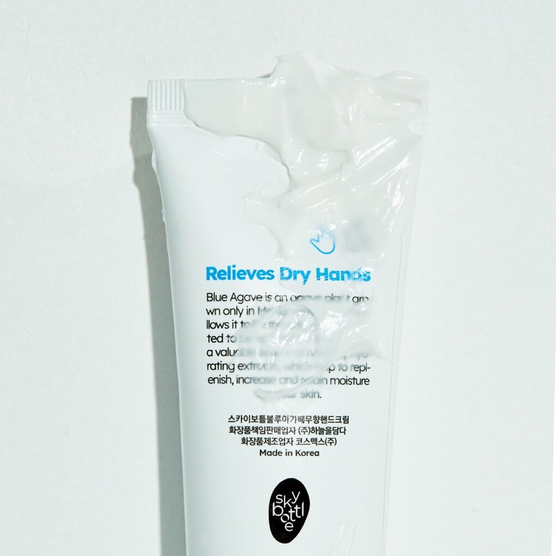 SKYBOTTLE Blue Agave Fragrance-Free Hand Cream 50mL - SKYBOTTLE Blue