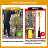Smarkey Root Cutting Tool Bamboo Tree Stump Remover Spade Shovel