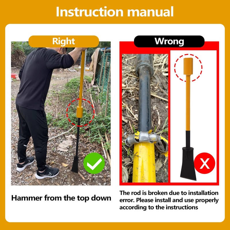 Smarkey Root Cutting Tool Bamboo Tree Stump Remover Spade Shovel
