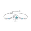 FANCIME Turquoise Bracelet December Birthstone Bracelets for Women Sterling Silver