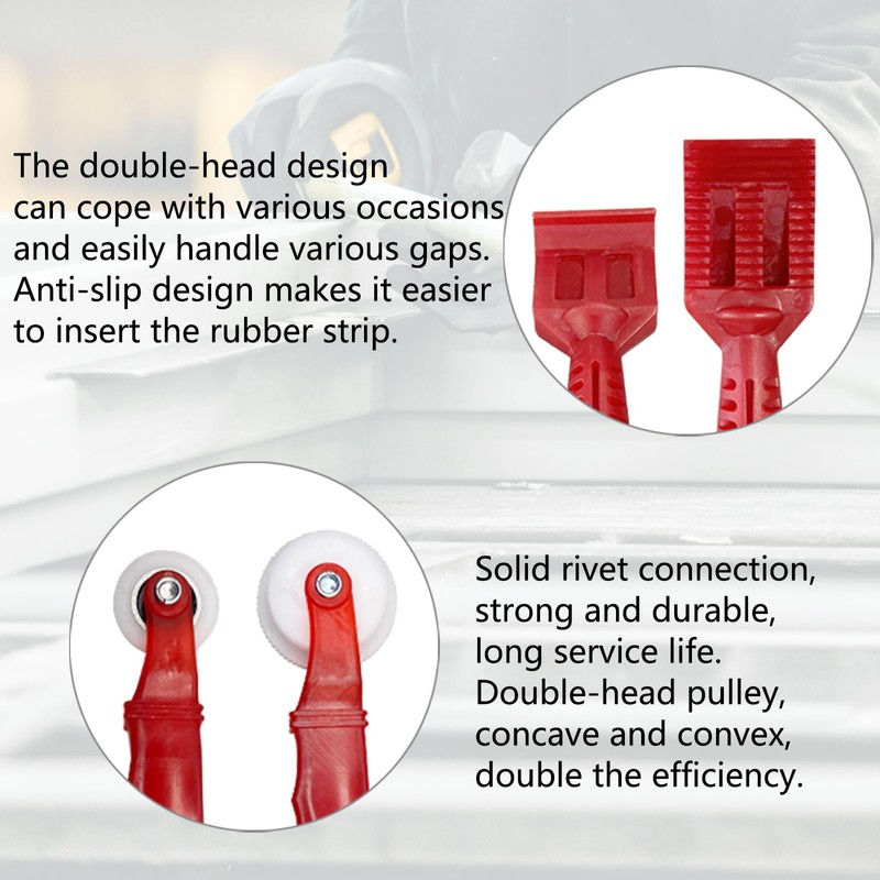 Wjelet 4 Pcs Window Fitting Tools, Window Glazing Tools, Curved