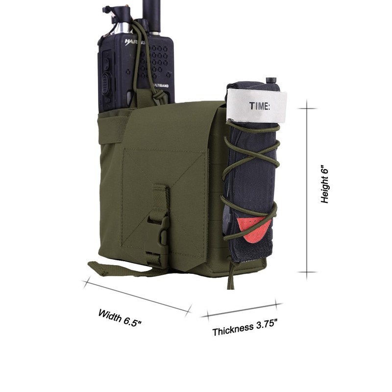 MOLLE Radio Pouch, Tactical Utility Bag (RG)
