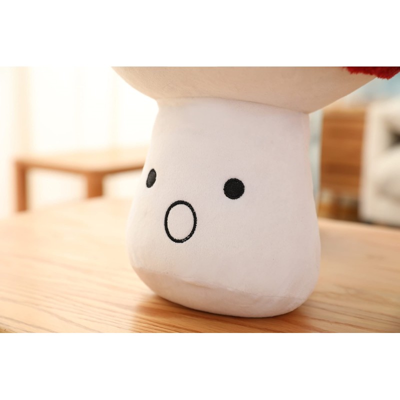 Hynbasea 3D Creative Plush Pillows Mushroom Cute Surprised Mushrooms Throw