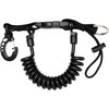 Cressi Laynyard with Ring - Elastic Spiral Cable for Diving