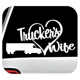 Trucker's Wife Car Decal Sticker BG 779
