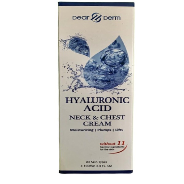 DearDerm Hyaluronic Acid Neck & Chest Cream 3.4fl.oz/100ml