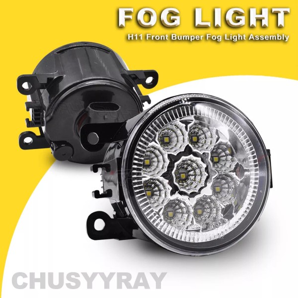 CHUSYYRAY White LED Bumper Fog Lamp Driving Light For Mitsubishi
