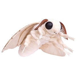 ZHONGXIN MADE Silk Moth Plush Toy - Lifelike Silk Moth Stuffed Animals 11in, Realistic Soft Big Wings Moth Toys, Simulation Butterfly Plushie Model Toy, Unique Plush Collection for Kids