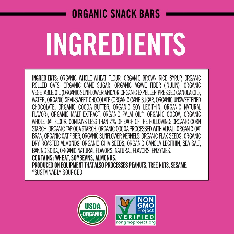 Dave's Killer Bread Cocoa Brownie Blitz Organic Snack Bars, 12