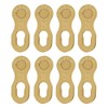 Alomejor 4 Pairs Bicycle Chain Link Steel Bicycle Chain Speed