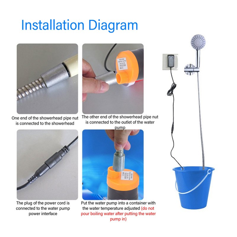 Submersible Water Pump 5W 500LPH USB Circulating Submersible Pump for