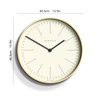 NEWGATE® Mr Clarke Analog Silent Round Wall Clock – Modern