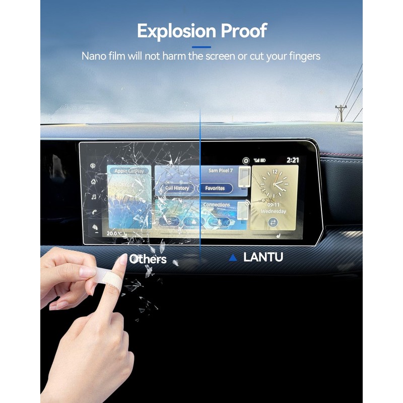 LANTU 2PCS Car Screen Protector for 2025 Kia K5 (LXS/GT-Line/GT/EX)