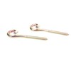 Aqbau Set of 2 Swing Hooks with Wooden Thread 12