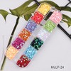 12 Colours Mixed Colourful Ultra-Shiny Ultra Slim Nail Patches