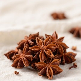 Crystal Club Whole Star Anise Pods | 100g (3.5oz) Bag | Culinary Grade Chinese Star Anise Spice | For Pho, Mulled Wine, Baking & Asian Cuisine