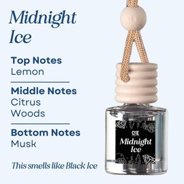 Scented Car Air Freshener - Long Lasting Car Diffuser - Last 60+ Days:_Midnight Ice