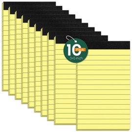 10 Pack Note Pads 3 x 5 Notepads, Small Notepad Pocket Size Notebook Scratch Paper Pads Narrow Ruled, 3x5'' Memo Pad Note Pads of Lined Paper Notepad To-Do Small Writing Pad for Lists Work Home Office