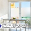 Sesybuty Window Privacy Film with Free Installation Tools, Frosted Glass