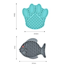 AIMALL Dog Bath Lick Pad Mat Pet Shower Grooming Slow Feeder Dog Suction TrainingPet Training Slow Feeder with Suction Ideal for Distraction & Relaxation