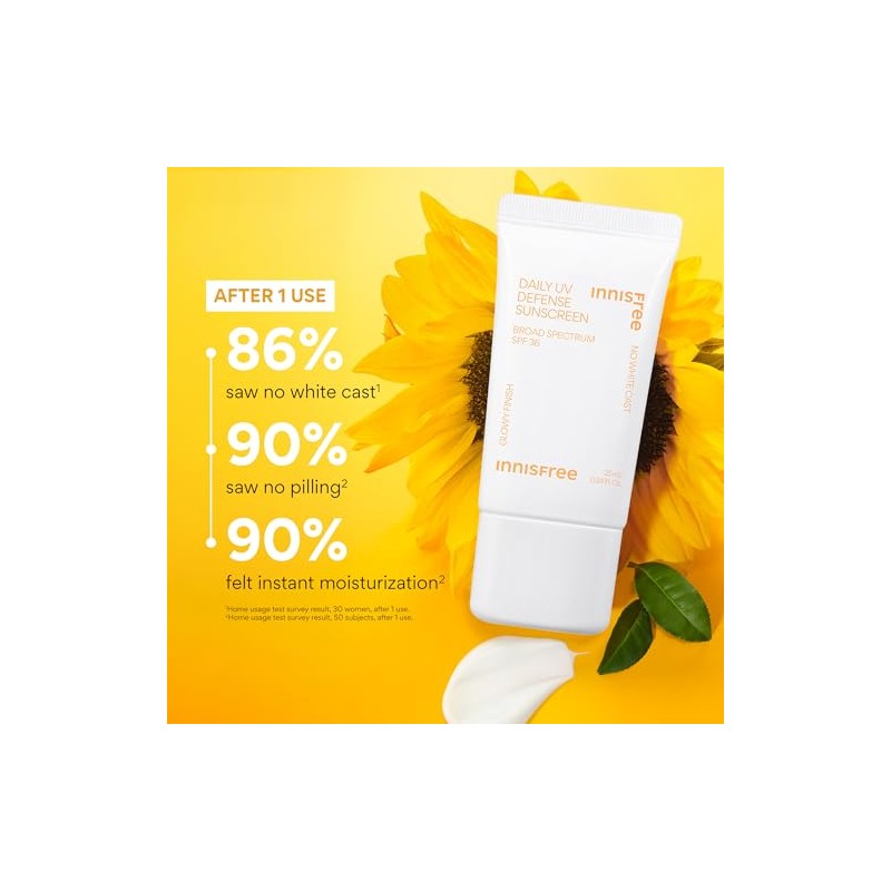 innisfree Daily UV Defense Sunscreen SPF 36 Face Lotion Non-White