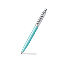 Sheaffer A 321 Sentinel Ballpoint Pen – Aqua with Brushed Chrome Cap and Chrome-Plated Trim