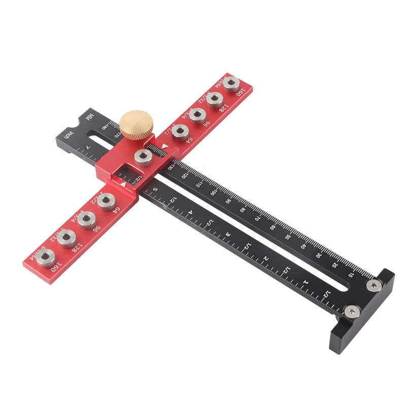 Handle Punch Locator Aluminum Alloy Drill Guide Locator Wood Drilling