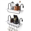 Olakee Floating Wall Shelves for Kitchen Bathroom Coffee Nook with
