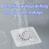 24pcs Disposable Shower Drain Cover 4"x4" Mesh Stickers, Anti-Clog Filter,