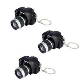 3Pcs Camera Keychain with Sound, Key Ring Decor Bag Wallet Pendant, Mini Camera Design Keychain Cute Novelty Ring, Key Chain Pendant Creative Gift Key Chain Decorative, Cameras, Car Keychain