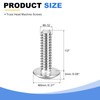 sourcing map #6-32 x 1/2" Truss Head Phillips Machine Screws,