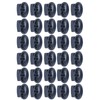 30pcs Metal Cord Lock End Toggle Double Hole Spring Stopper