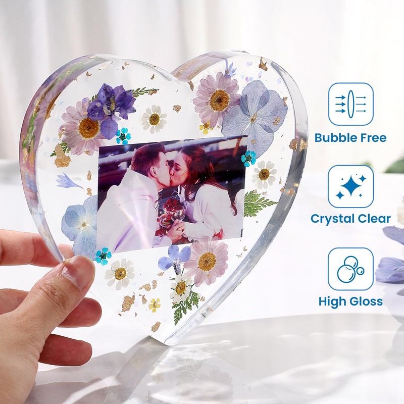 2 Gallon Epoxy Resin with Pumps, Bubble Free Resin Epoxy