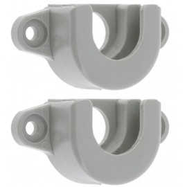 cyclingcolors 2x Roller Shutter Shaft Support for Bearings Diameter 28 mm Exterior Grey PVC Accessories Blinds Window Attachment End Pad