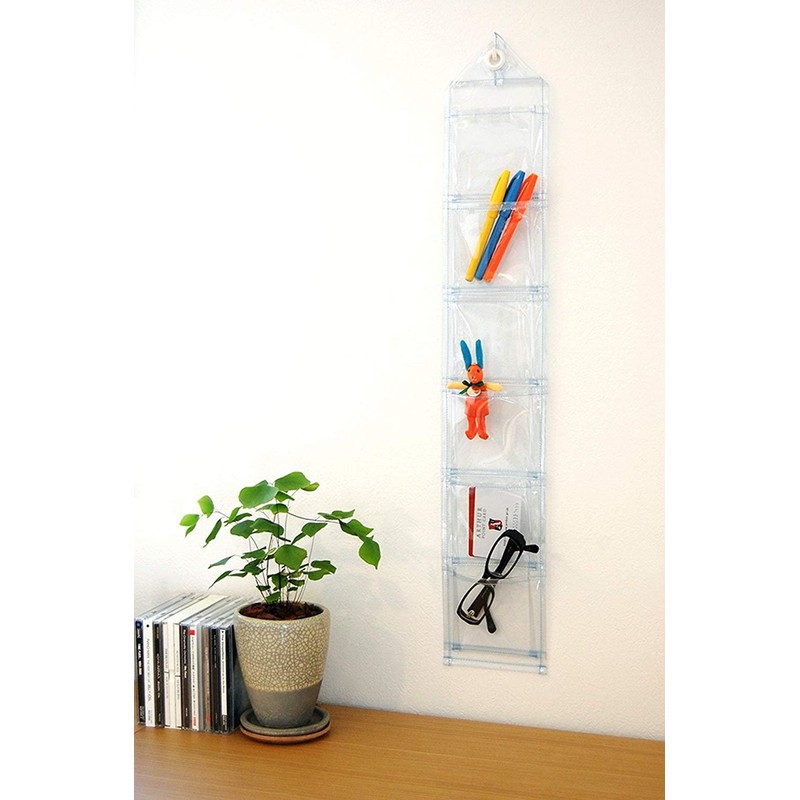 Saki Wall Pocket Clear Size: 4.7 x 29.1 inches (12