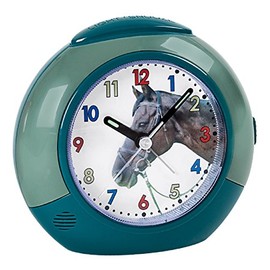 Atlanta Kinderwecker Pferde Grün Analog - 1984/6