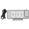 Projection Alarm Clock LED Digital Mirror Alarm Clock Rechargeable 6