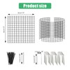 Eunika 18 Pcs Round Plant Protector from Animals, 6 Pack