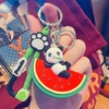 xutao Cute Panda Watermelon Keychain Cartoon Animal Fruit Keychain Panda