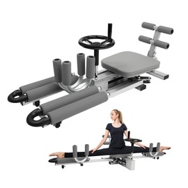 JAYGOVAN Leg Stretcher Split Machine 330LBS Heavy Duty Leg Stretching Training Machine for Flexibility&Relieving Hip Tightness, Steel Frame Split Machine Gym Fitness Equipment for Women & Men  (Gray)