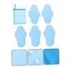 OHPHCALL 6pcs Washable Reusable Sanitary Napkins Long Maternity Cloth Period
