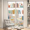 Yiaoyinnz 9 Sheet Boho Book Window Clings Back to School