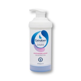 Cetraben Cetraben Moisturising Lotion, Dry, Sensitive & Eczema-Prone Skin, Lightweight & Quick Drying, Soothes & Protects Skin, Daily Moisturiser Suitable for Adults & Children, Fragrance Free, 1 x 475ml