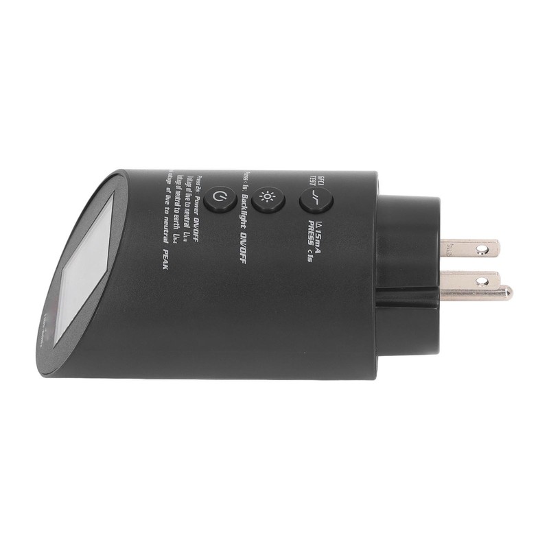 Outlet Tester Digital Display 3 Prong Electrical Receptacle Detector Socket